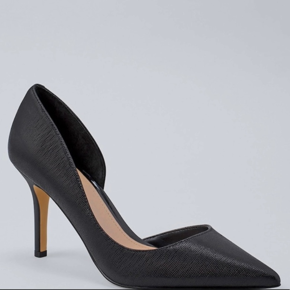 White House Black Market Heels - Ella Black Micro